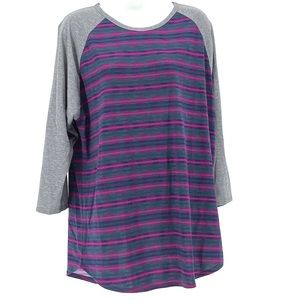 LuLaRoe 2XL Randy Arrow Baseball Top NWT